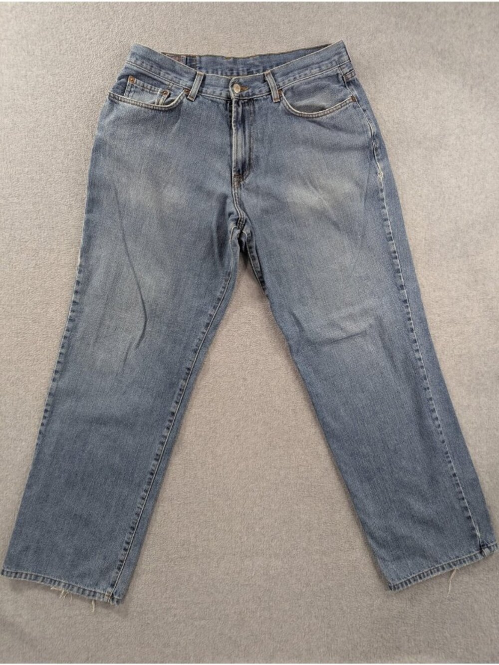 Vintage Lucky Brand Classic Relax Jeans Mens 33x31 Blue Straight Denim Made USA
